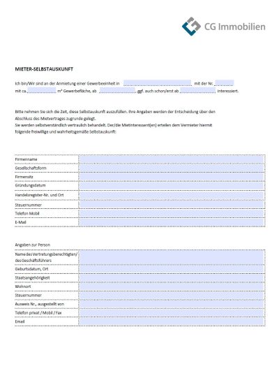 Mieter-Selbstauskunft-Gewerbe-CG-Immobilien-Vorschau